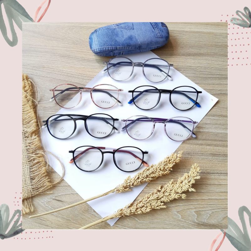 Kacamata GC 2223 fashion wanita / pria / lensa anti radiasi / minus / photocromic / kacamata hitam