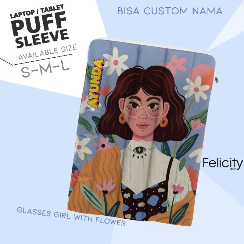 DISKON PUFFY LAPTOP SLEEVE PUFFY LAPTOP PUFFY BAG POUCH LAPTOP