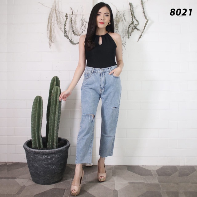 VIERLIN - Jeans 8021 - RIPPED JEANS HW