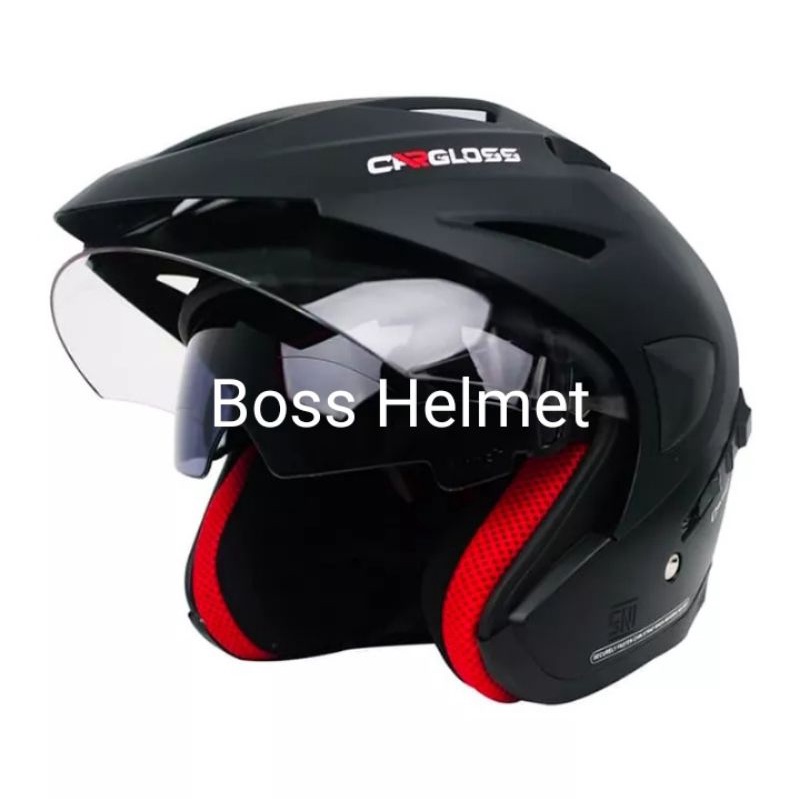 HELM CARGLOSS CDV CR Helm Half Face Double Visor