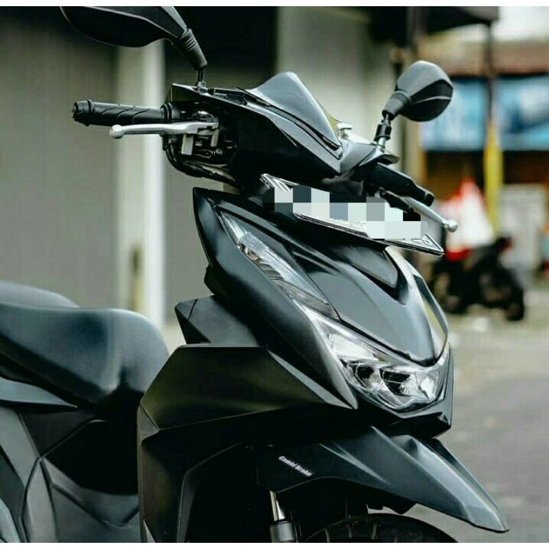 visor  honda beat fi 2016 s/d 2021(sudah ada double tape nya)