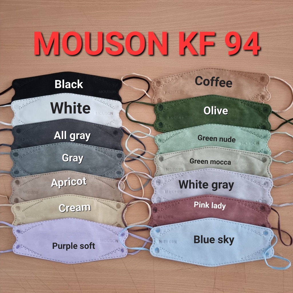 masker kf94 mouson mix 10 warna