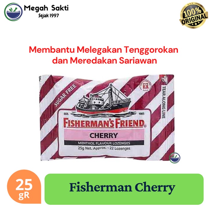 

Fisherman`s Friend Cherry 25 gR - Permen Pelega tenggorokan