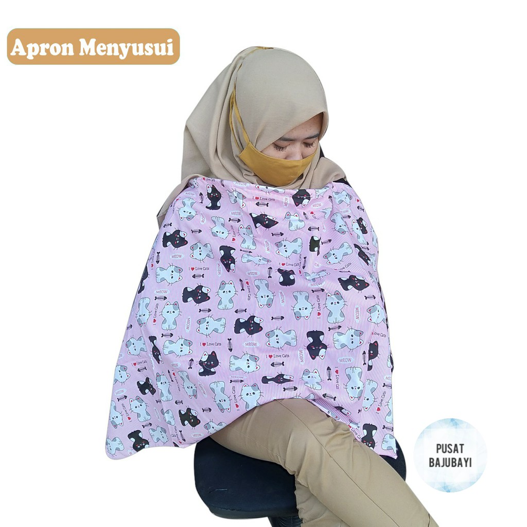 Apron Menyusui Nursing Cover Kain Penutup Menyusui Ibu Menyusui