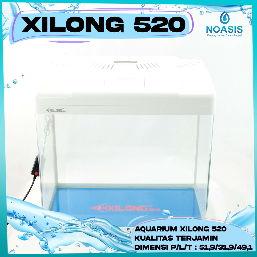 AQUARIUM AQUASCAPE BENDING IMPORT GLASS TANK XILONG XQ-520A XQ 520 A