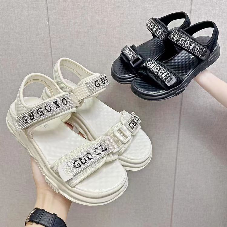 Free Box Sandal Wanita Terlaris Sandal Wanita Kekinian Populer NS C522 Sepatu Sandal Wedges Wanita Import