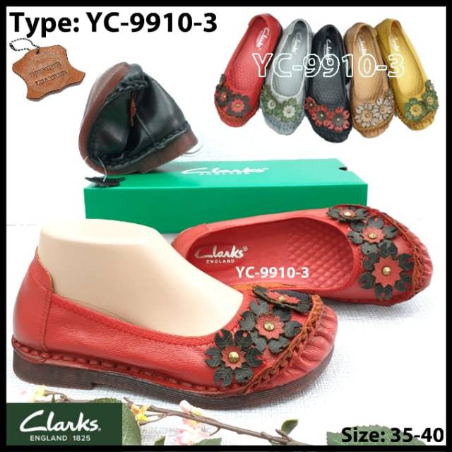 Clarks bunga YC-9910-3  / SEPATU CLARKS WANITA