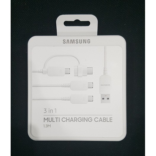 SAMSUNG 3 in 1 Multi Charging Cable 1.3M Original 100%