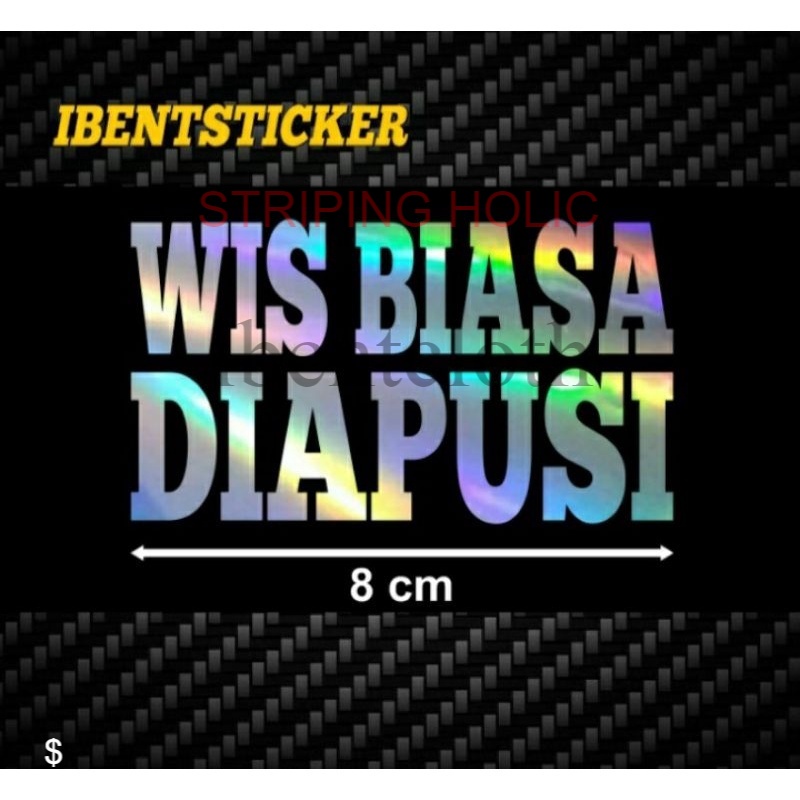 

STICKER CUTTING HOLOGRAM WIS BIASA DIAPUSI