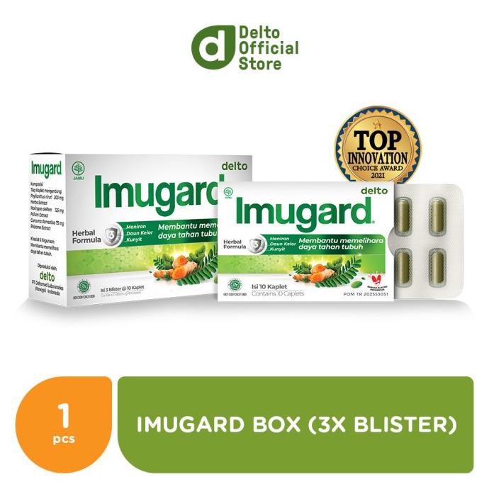 

TERBARU Imugard Box (3 blister isi 10 kaplet) /OBAT HERBAL ASAM URAT/OBAT HERBAL PELANGSING/OBAT HERBAL KOLESTEROL/OBAT HERBAL DIABETES