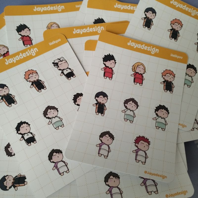 HAIKYUU STICKER SHEET / STICKER ANIME HAIKYUU / STICKER PACK HAIKYUU