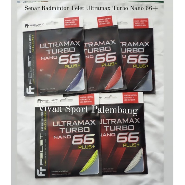 Senar Badminton Felet Ultramax Turbo Nano 66 Plus + / Senar Felet Ultramax Turbo 66