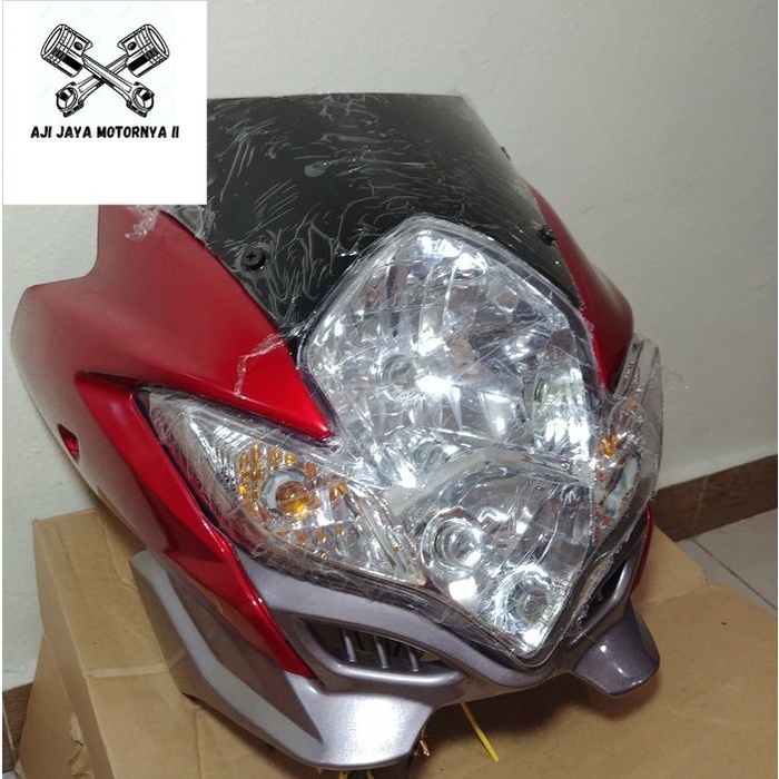 Refrektor Lampu Depan Satria Fu Barong 2010 Komplit Batok Merah