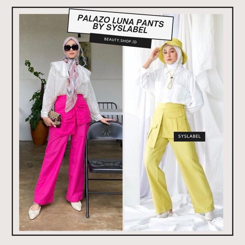 Luna Pocket Pants - HighWaist Pocket Pants - Celana Wanita - Celana Viral Best - Celana Jumbo