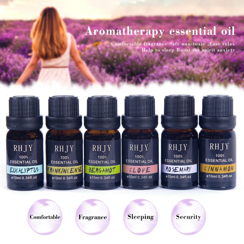 RHJY Aromaterapi Pure Essential Oil Minyak Aromatherapy Diffusers 10ml