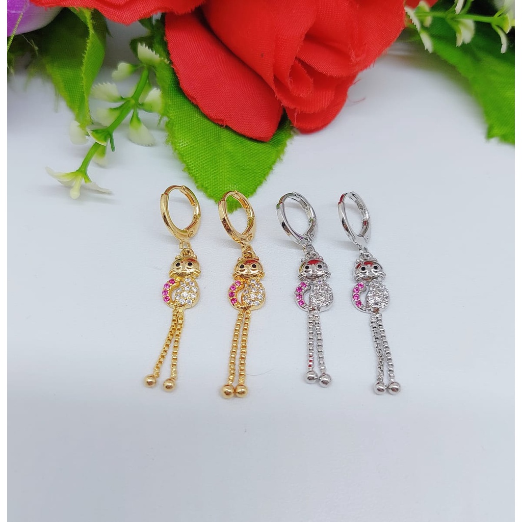 Anting xuping permata panjang U.V