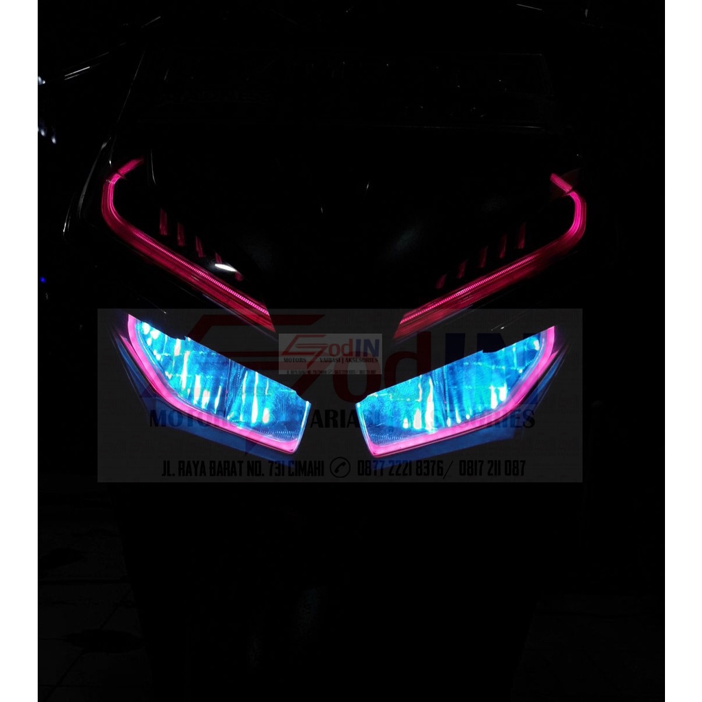 lampu led flexible neon flex lampu alis not aes 30 cm nmax aerox vario beat