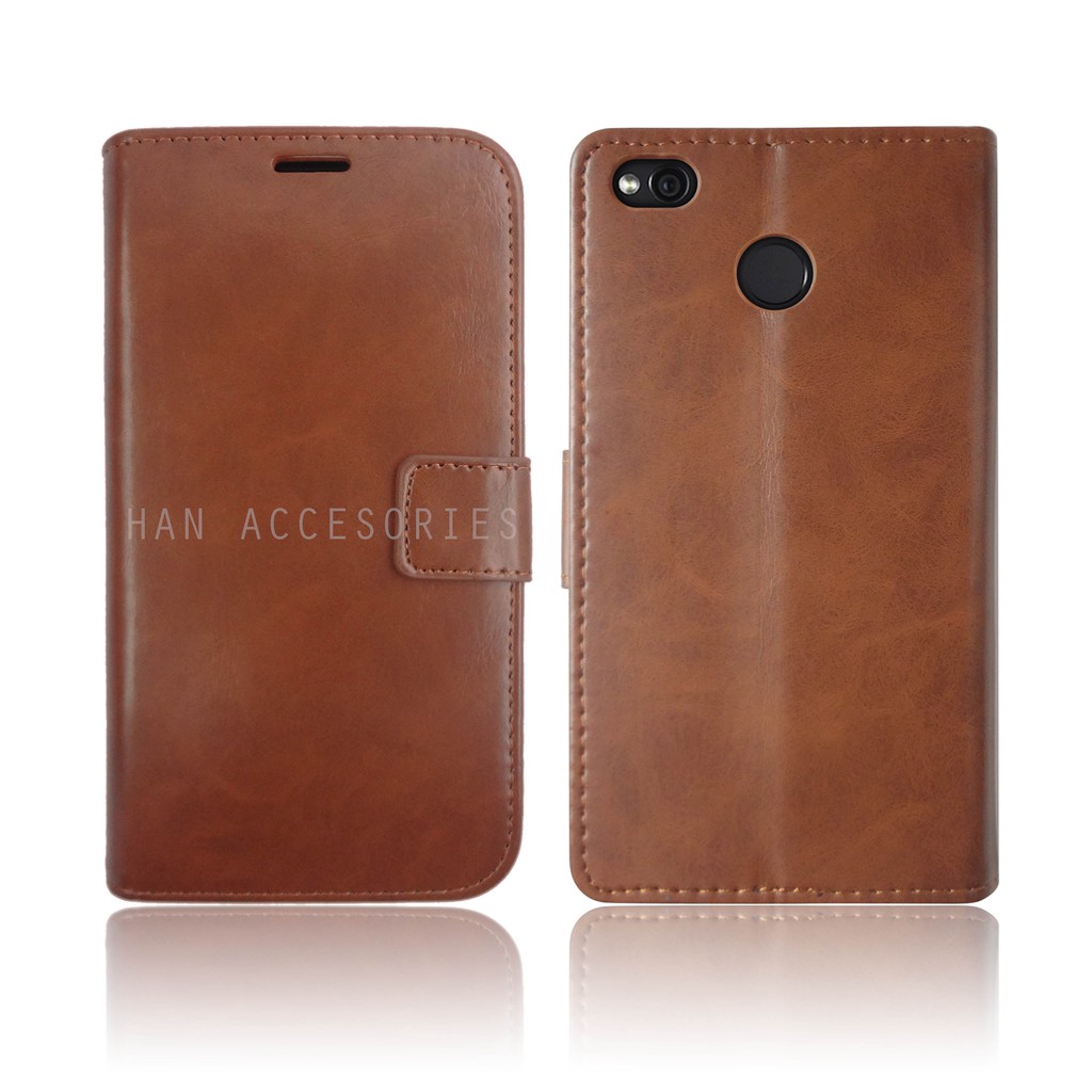 Xiaomi Redmi 4X Original Fashion Selular Flip Leather Case - Flip Cover