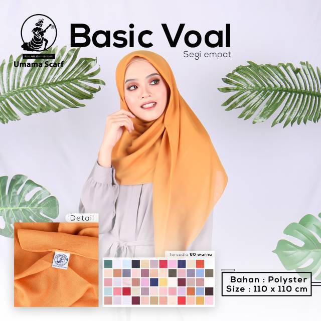  Jilbab  Umama basic  voal  murah Shopee Indonesia