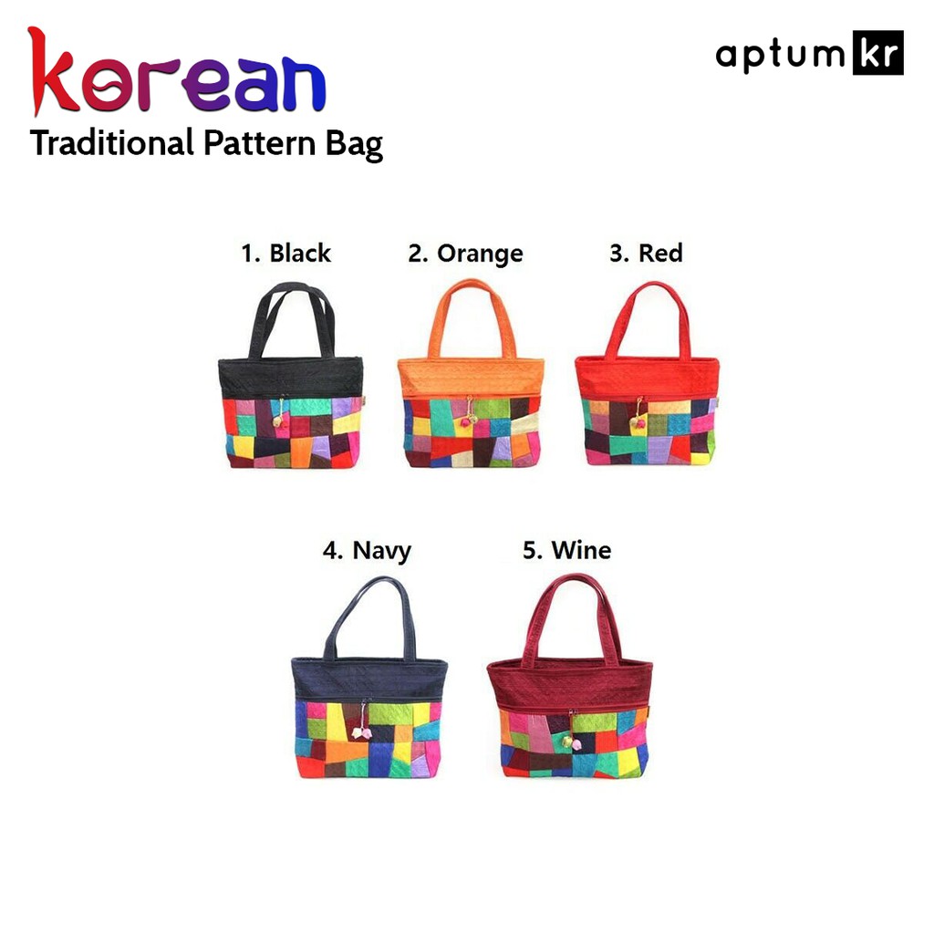 

TAS DESAIN POLA TRADISIONAL KOREA, QUILTING BAG, ODD ENDS OF CLOTH BAG
