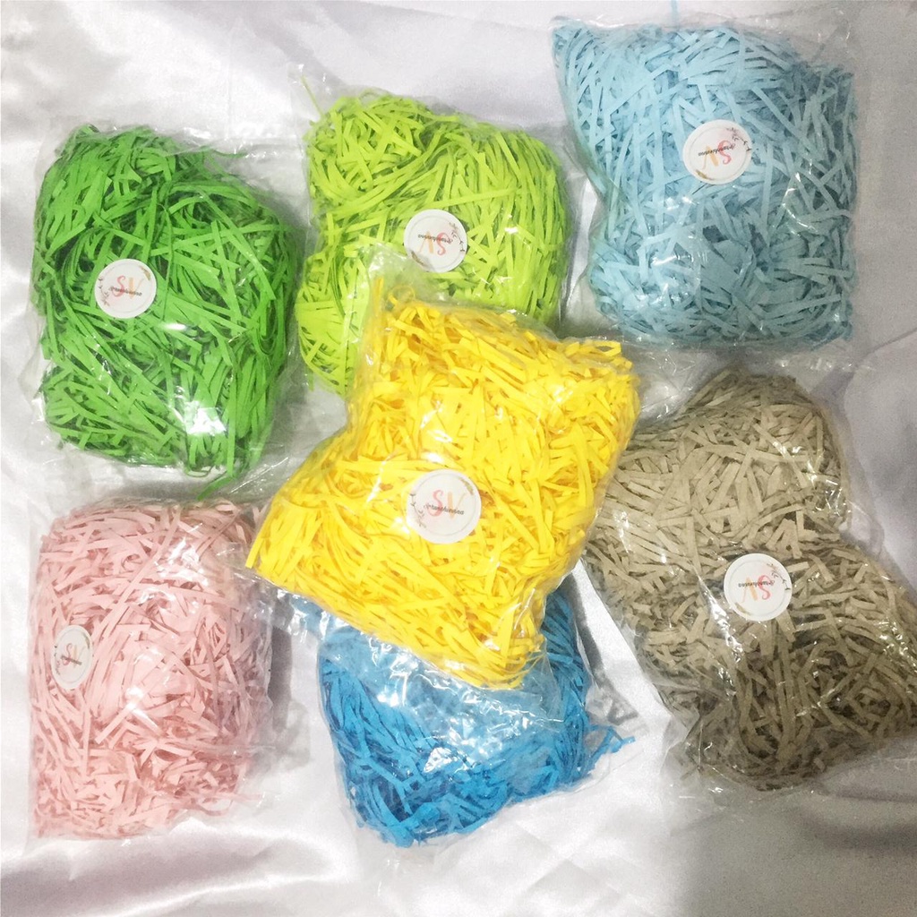 

Kertas Hampers 30 gram Kertas cacah kertas serut hiqh quality Kertas Potong | Kertas Cacah | Kertas Serut | Kertas Hampers | Kertas Pack