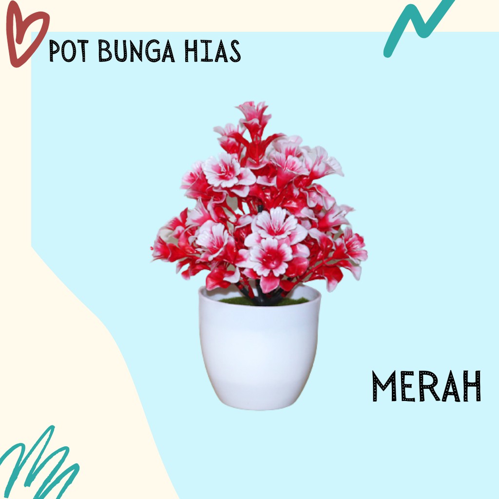 Satu7an PBP27 Tanaman Bunga Plastik Tanaman Hias Bunga Lonceng Dekorasi Rumah Artificial Flower-6