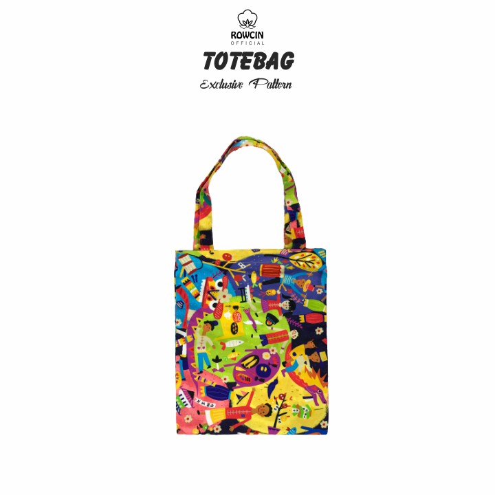 TOTEBAG KANVAS PREMIUM MOTIF FULLPRINT TOTEBAG KANVAS ASLI DESAIN ABSTRAK Vol.2