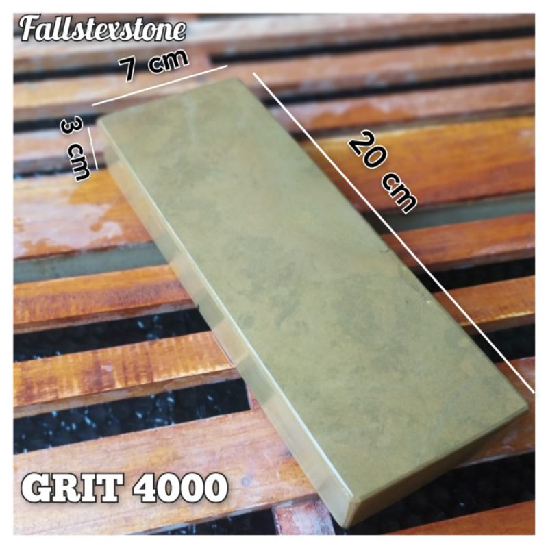 Batu asah pisau dan golok sembelih grit 4000 original size 20x7x3cm
