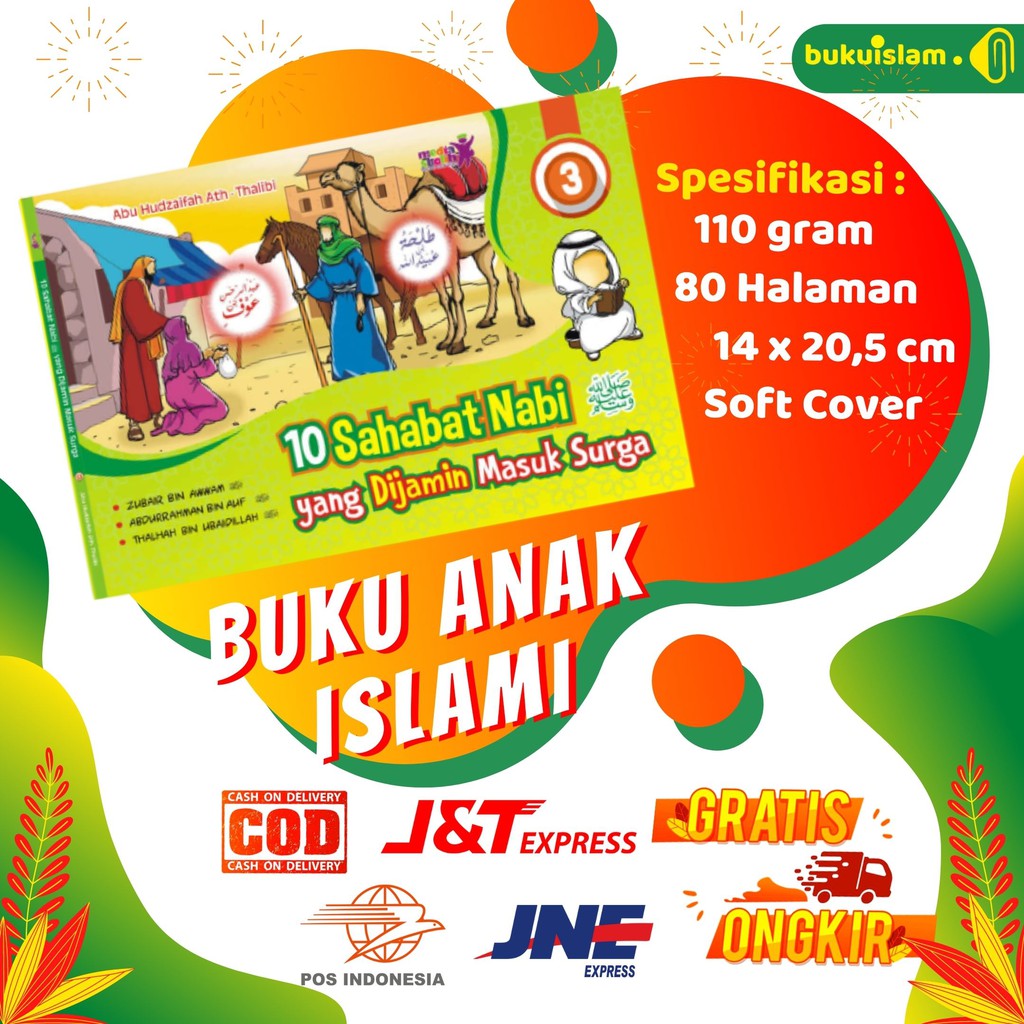 Buku Bacaan Edukasi Cerita Anak Anak Muslim Islami Bergambar untuk Parenting Bayi Balita TK PAUD