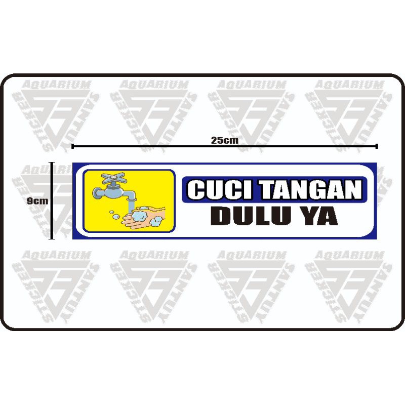 

stiker cuci tangan/sticker cuci tangan covid19