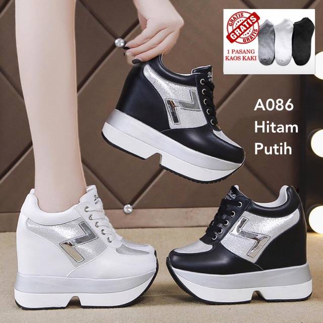 Sepatu wedges wanita impor korea #A086