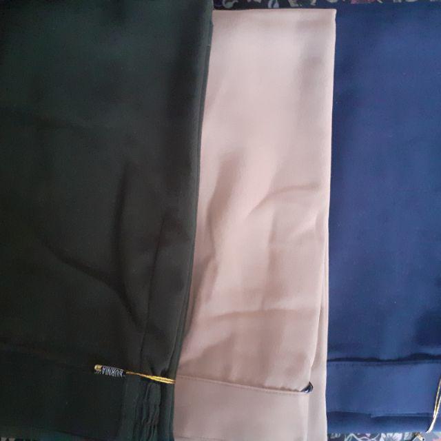 Rok Dasar Kurnia Ys. Pinggang Karet Ukuran standar (S,M,L,XL)-Biru dongker