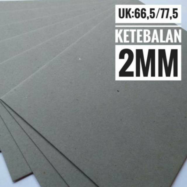 

( 5 Lembar ) Kertas Board No. 30 / Karton 2 mm Uk Plano 65 cm X 75 cm