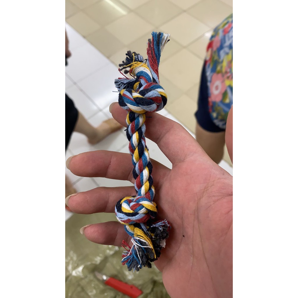 Dog Toy Rope - Mainan Kunyah Tali Gigitan Anjing Kucing Tali Kepang