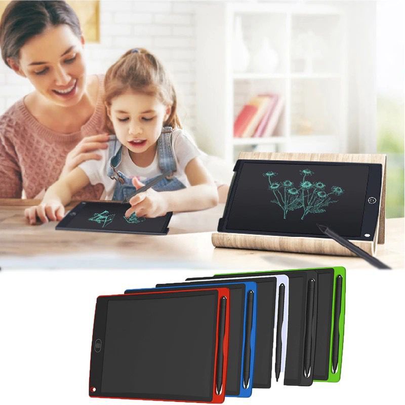 Alat Tulis LCD 8.5&quot; Writing Tablet Board Pad Drawing Magic Book Tab Untuk Anak Dan Dewasa-Papan Tulis Untuk Gambar Menghapus LCD 8.5 Inch LED Color With Stylus Pen Mainan Anak Edukasi Belajar Anak