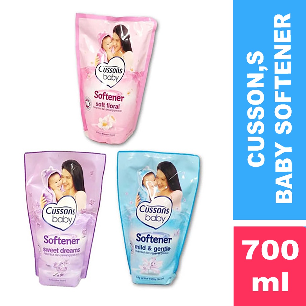 Cussons Baby Softener Mild &amp; Gentle / Sweet Dreams / Soft Floral - Cussons Pewangi Pakaian Refill 70