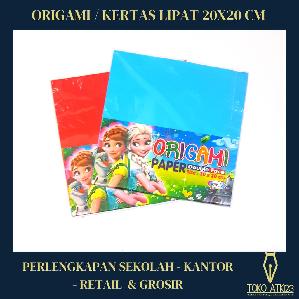 Origami / Kertas Lipat Ukuran 20x20cm Isi 20 Lbr