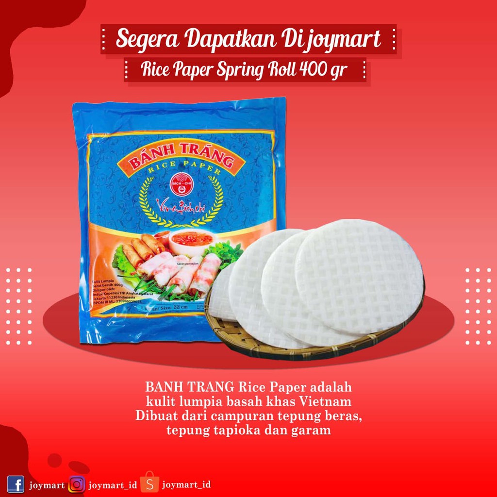BANH TRANG RICE PAPER VIETNAM 22 CM