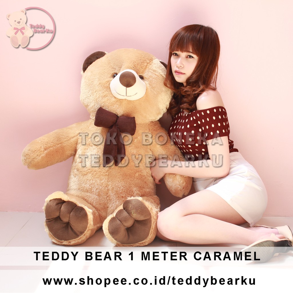 TEDDY BEAR JUMBO 1 METER CARAMEL