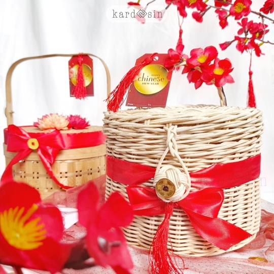 KERANJANG BAMBU ROTAN BESEK HAMPERS CHINESE NEW YEARS IMLEK CINA CHINA CRAFTING RUSTIC PINTEREST BIN