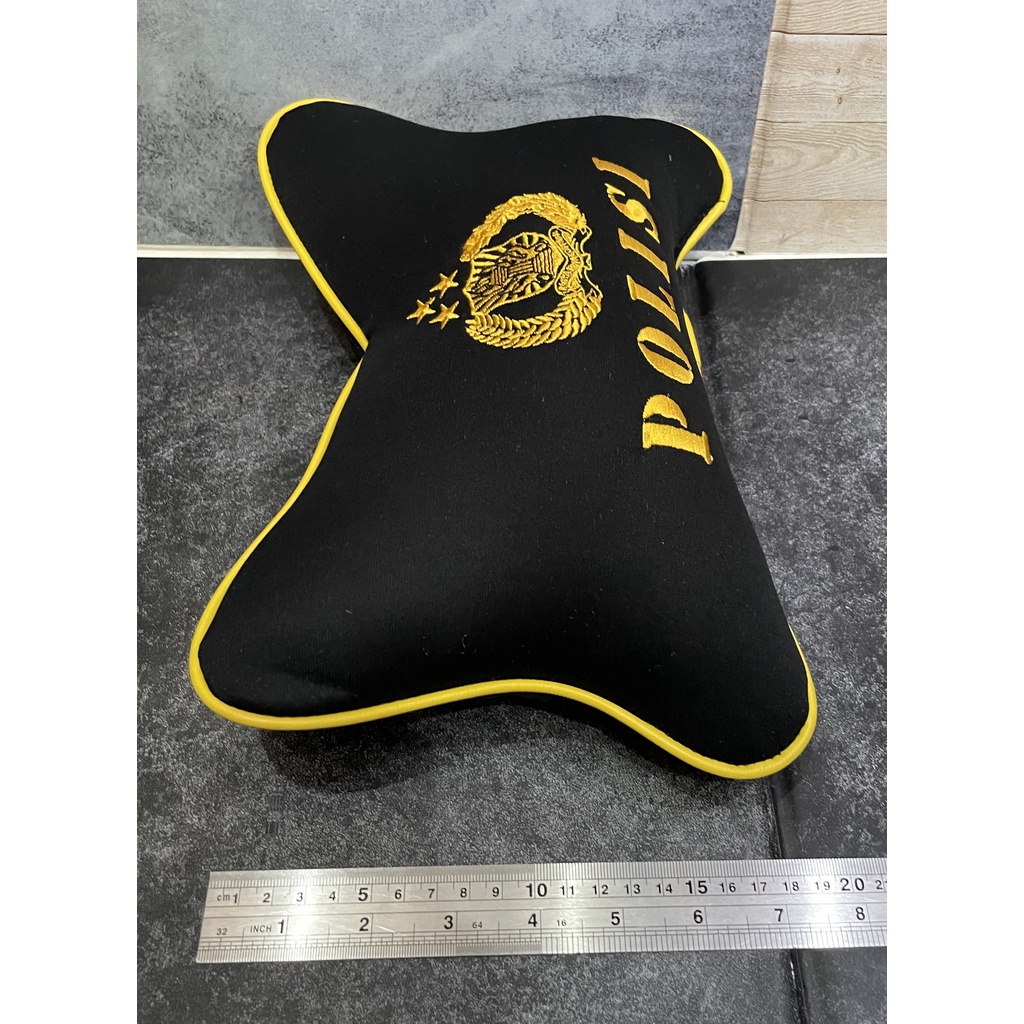 Bantal Mobil Police Hitam - Bantal Mobil - Bantal Kepala Polis*