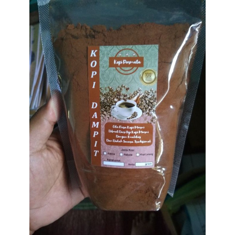 

kopi bubuk murni asli robusta dampit