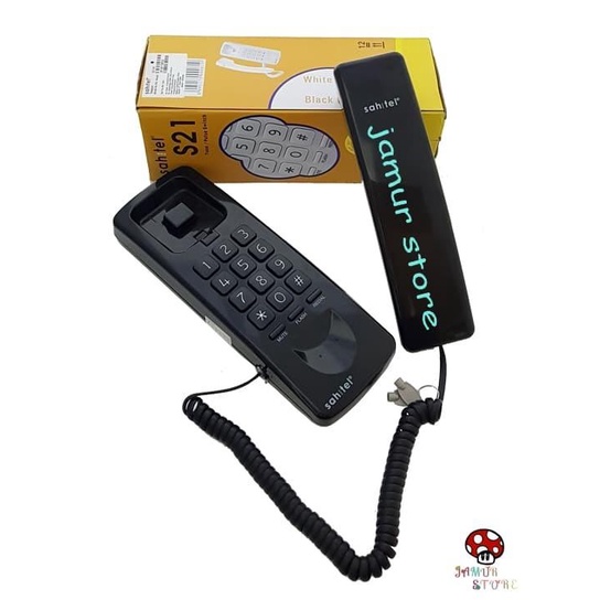 Telepon | Pesawat Telepon / Telepon Rumah Sahitel S21 (Hitam)