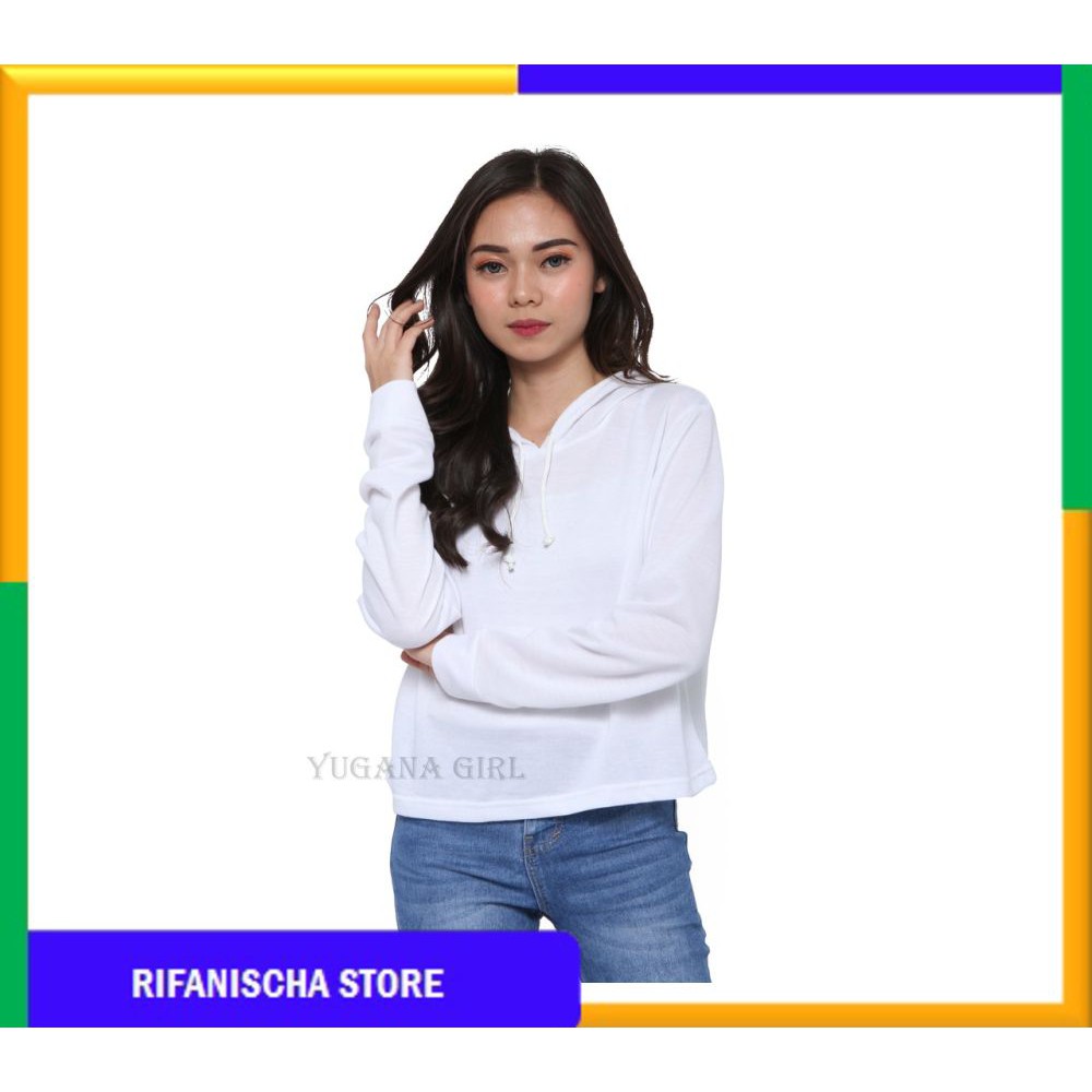 Rf CROP.H Sweater Crop Hoodie Basic Polos