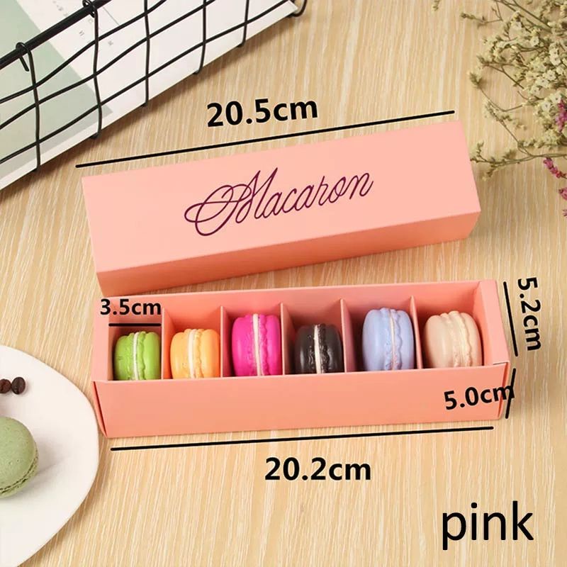 Kotak Kue Tulisan Macaron/Box Kue Macaron