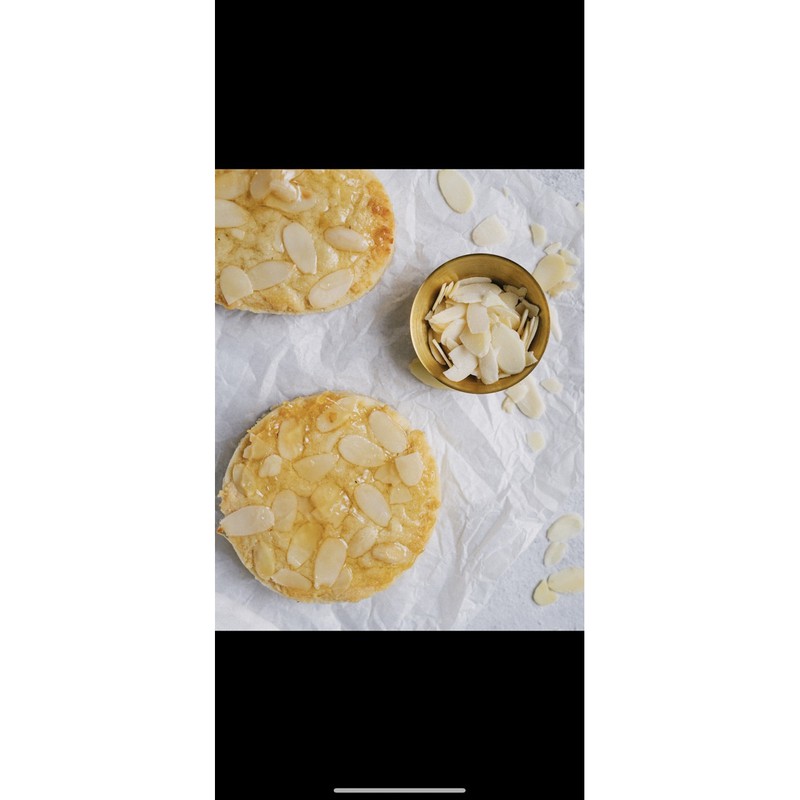 

pie almond less sugar