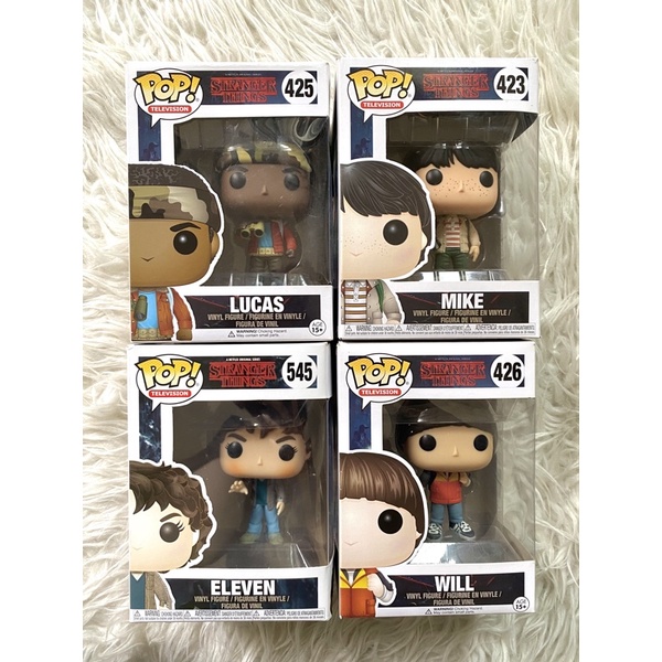 PRELOVED Stranger Things Funko Pop Original Eleven Mike Wheeler Lucas Sinclair Will Byers