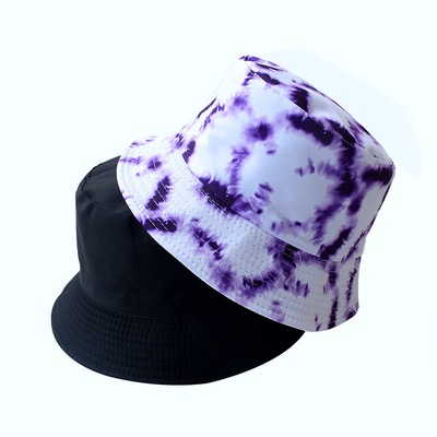 Topi Nelayan Bahan Katun Motif Graffiti Gaya Hip Hop Korea Untuk Unisex