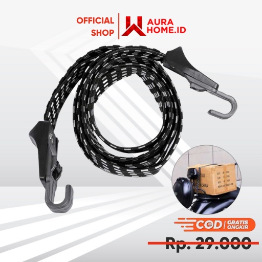 Tali Sepeda Pengikat Barang Luggage Motor Elastis 70cm / Tali Pengikat Barang Helm Paket Bagasi Moto