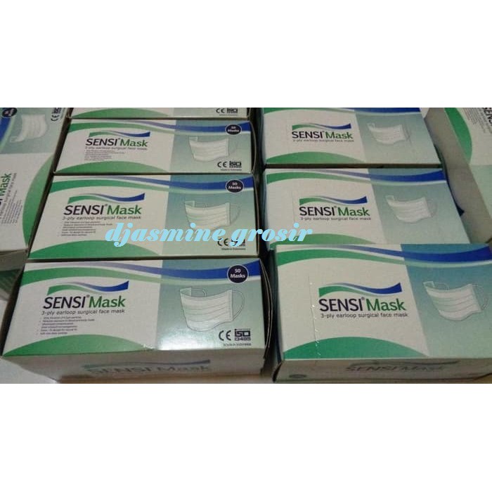 Masker Sensi Mask Earloop Debu Wajah Mulut 3PLY